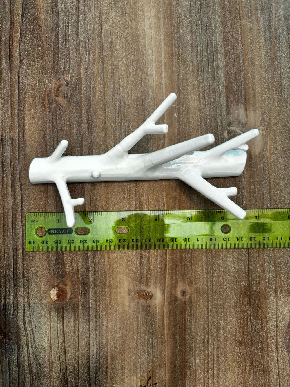 White Bosign Ceramic Branch Wall Hook - Jewelry/key Decorative Holder Wall Decor